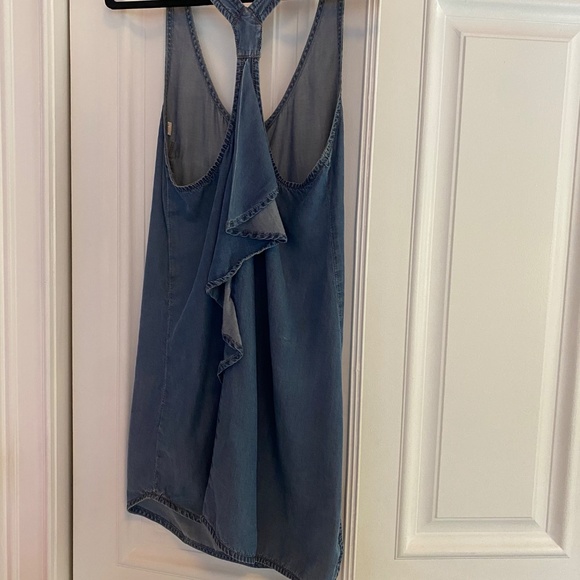 Diesel Denim Look Dress with Back Ruffle Size XS - Picture 2 of 3